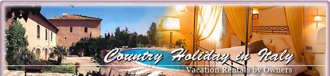 Country Holiday Italy Charming accomodations, Country Houses, Country Hotels, Bed and Breakfasts Inns, Farmhouses, Villas rental, Apartment rentals, Cottages, Hotel Charme